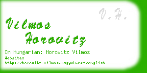 vilmos horovitz business card